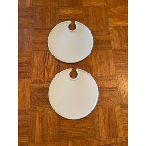 Pottery Barn Great White appetizer dishes (2)